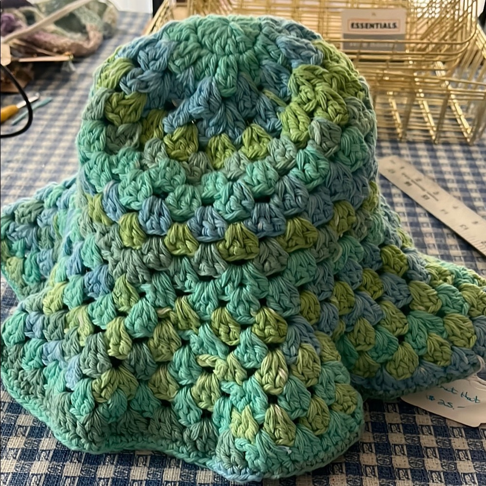 Handmade Multicolor Crochet Kids Bucket Hat